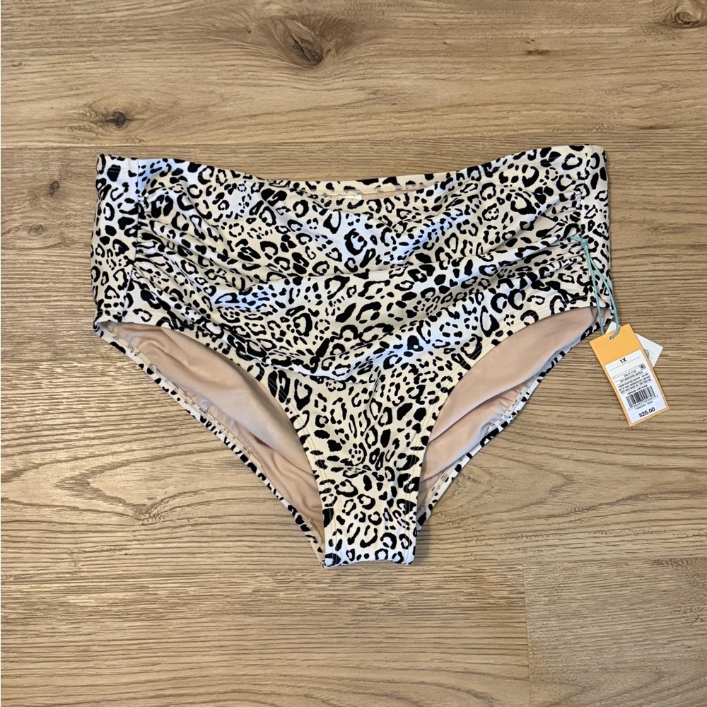 Leopard Print Women's Swim Bottom